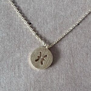 Gold Pisces Pendant Necklace NWT